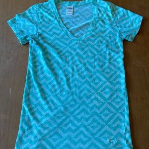Victoria’s Secret PINK Chevron Top in Light Blue